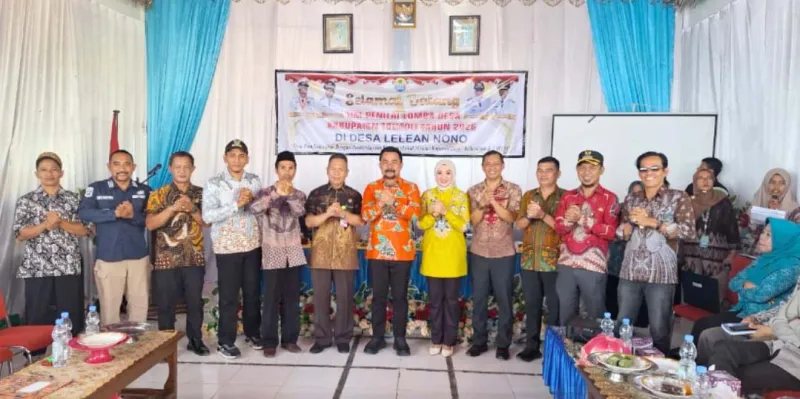Camat Baolan dampingi penilaian lapangan Lomba Desa di Lelean Nono